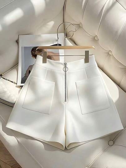 GlowEve CURVE 大码女式纯色休闲百搭日常短裤