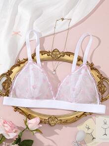 1 chiếc áo ngực nữ không gọng, ren thêu, cúp tam giác, chất liệu mỏng nhẹ, phù hợp với vòng ngực lớn, giúp giảm thiểu sự lộ khuyết điểm. - Nhiều màu - Xem 4