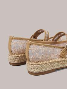 Styleloop Women's Buckle Design Casual Versatile Flat Shoes - Khaki - View 6