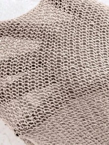 EMERY ROSE Suéter de mujer de unicolor, cuello redondo, casual, versátil y de uso diario - Volcanic Gray - Ver 8