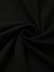 GlowEve CURVE 大码女式优雅撞色翻领短袖T恤 - 黑與白 - 查看 5