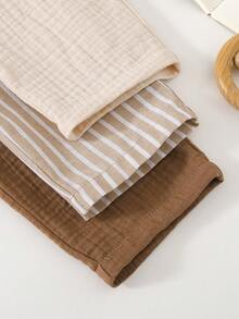 Cozy Pixies 3pcs Kids Elastic Waist Pants Set, Comfortable And Versatile For Outings, Street Style, Home, And Parties - Multicolor - View 7