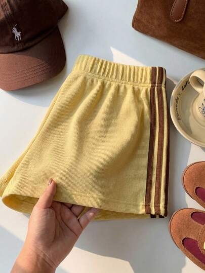 Comfortcana Women's Casual Patchwork Shorts, Versatile For Spring And Summer Daily Wear