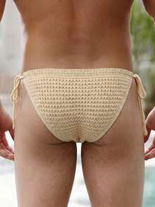 Manfinity Swimmode 男士纯色休闲沙滩泳裤 - 彩色 - 查看 2