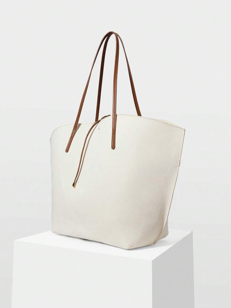 WOMEN'S OVERSIZED TOTE BAG, EXQUISITE AND SIMPLE COMMUTER SHOULDER BAG.