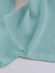 GlowEve New Arrival European Sexy And American Fashion Pastal Knit Sweater Golf Autumn - Baby Blue - View 3