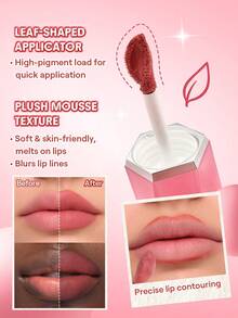 SHEGLAM Air Plush Lip & Cheek Cream-028 Light Work Multi-Use Liquid Blush And Lipstick Brand Beauty Makeup Face Paint Cosmetic For Women Girls Perfect For Spring Summer Ideal For Y2K Fancy Fashion Suitable For Birthday Mother'S Day Gift Rave Party Ready Best Color - 028 Light Work - View 4
