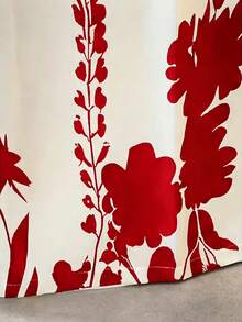 GlowEve CURVE 大码女式高腰休闲印花裤 - 紅色 - 查看 5