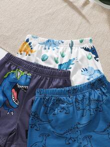 SHEIN Playful Pals Bộ 6 quần short tay ngắn in hình Vua Sư Tử dễ thương, phối màu bất đối xứng, phù hợp cho bé trai và bé gái mặc vào mùa hè, 3 màu sắc khác nhau cho nhiều lựa chọn hơn, thời trang và đáng yêu. - Nhiều màu - Xem 8