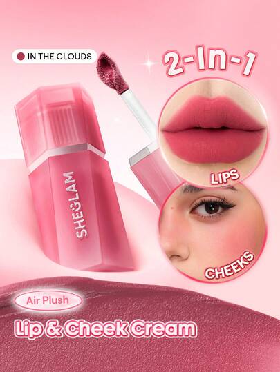 SHEGLAM Air Plush Kem MôI Và Má-211 In The Clouds PhấN Má HồNg DạNg LỏNg Và Son MôI ĐA NăNg ThươNg HiệU LàM đẹP Trang đIểM Mỹ PhẩM Cho Phụ Nữ Và Cô GáI HoàN HảO Cho MùA Hè MùA XuâN Lý TưởNg Cho Y2K ThờI Trang Sang TrọNg Phù HợP Cho Sinh NhậT NgàY CủA Mẹ Quà TặNg TiệC SẵN SàNg MàU SắC TốT NhấT