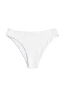 纯色游泳內褲 - 白色 - 查看 2