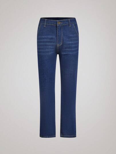 Officeau Quần jeans denim thiết kế mài rách, quần dài co giãn phong cách đường phố, thoải mái cho trang phục hàng ngày và thời trang thành thị.