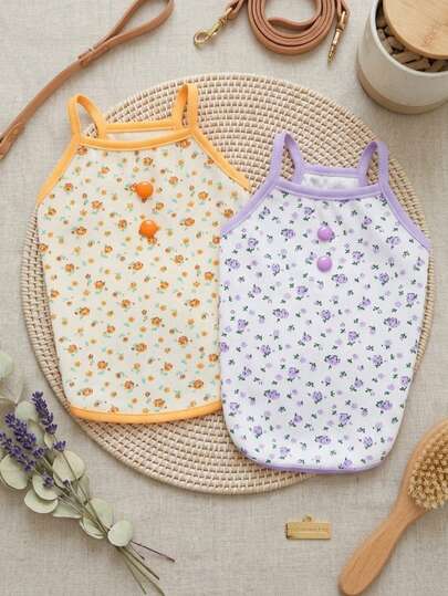 PETSIN Nieuwe hondenkleertjes voor de lente, dierenbenodigdheden, kleding voor huisdieren, tanktop voor honden, T-shirt voor katten, teddybeeroutfits, kleding voor kleine dieren, casual coole tanktop, hondenkleertjes, kattenkleertjes, nieuwe tanktop voor lente en zomer.