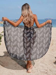 Swim Vcay Áo khoác ngoài đi biển mùa hè dành cho nữ, kiểu dáng đơn giản, thoải mái, đa năng, chất liệu nhẹ và thoáng khí. Áo khoác ngoài đi biển in họa tiết lông vũ màu trắng mang hơi hướng kỳ nghỉ cổ điển với thiết kế cổ chữ V. Kiểu dáng một mảnh hoàn hảo cho kỳ nghỉ hè ở bãi biển và mặc hàng ngày. Áo khoác ngoài đi biển. Áo khoác ngoài đi biển dạng quấn. Áo khoác ngoài đi biển bằng lưới thoáng khí. - Đen và trắng - Xem 2