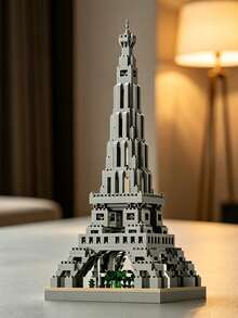 MINKOJA MINKOJA Famous Landmark Building Block Decoration, Creative 3D Assembled Building Module, Tabletop Architectural Decoration, Suitable As A Birthday/Halloween/Christmas Gift/Festive Gift, Home Decoration Ornament, Collectible, Building Block Model - Multicolor - View 3