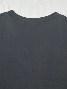 Mirajuku 男童夏季太阳脸印花短袖T恤和条纹短裤两件套，适合日常穿着、幼儿园、户外活动和休闲运动。 - 灰色 - 查看 5