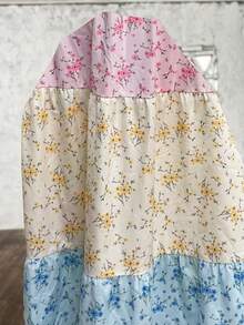 SHEIN LUNE Plus Size Paisley Print Long Vacation Casual Dress Boho Summer Old Money Outfits For Women Spring Break Rave Festival Mothers's Day Church - Multicolor - View 8