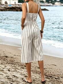 Balvessa Bộ áo liền quần kẻ sọc thường ngày dành cho nữ - Nhiều màu - Xem 2