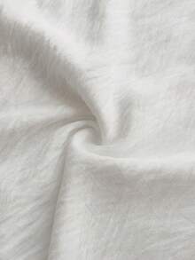Maweii Plus Size Women's Solid Color Button Design Halter Romantic Vacation Dress - White - View 8
