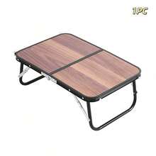 Meja Kemah Lipat Portabel, Meja Piknik Lipat Ringan dengan Permukaan Meja Motif Kayu, Meja Luar Ruangan Ringkas untuk Kemah, Mendaki, Piknik, Pantai, Halaman Belakang 1 buah/2 buah - MultiWarna - View 8