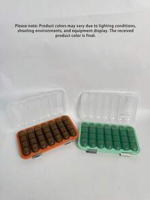 1 Buah Kotak Pengatur Obat Portabel 7 Hari/Mingguan, Wadah Pengatur Ukuran Perjalanan Kedap Udara untuk Obat 3 Kali Sehari, Kapasitas Besar - MultiWarna - View 8