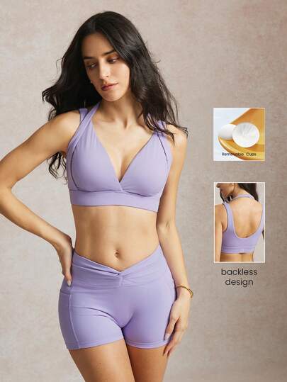 Activina Áo ngực thể thao nữ thường ngày có đệm mút tháo rời.