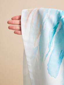 LOTSLUV Đầm dài in họa tiết cây dừa trên nền trắng dành cho nữ, cổ chữ V, không tay, cổ nhún, eo có dây rút, thích hợp cho kỳ nghỉ xuân/hè. - Nhiều màu - Xem 8