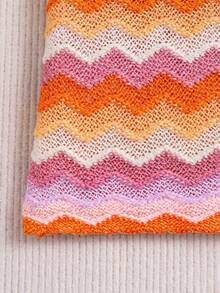 Travachic KIDS 女宝宝夏季可爱度假几何提花针织吊带修身连衣裙 - 彩色 - 查看 5