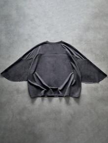 Áo thun tay cánh dơi dáng rộng phong cách vintage, hiệu Pavtros, kiểu dáng thoải mái, phù hợp mặc hàng ngày, quà tặng ngày Valentine, mặc ở nhà, chơi game, tham dự lễ hội âm nhạc ngoài trời, đi chơi thường ngày, tụ họp bạn bè, quà tặng cho bạn trai/chồng, quà kỷ niệm. - Màu xám đen - Xem 5