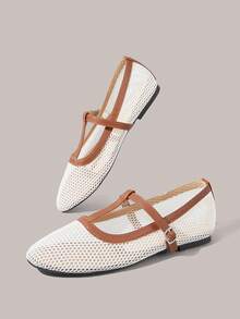 Styleloop Ladies, Buckle Spikes, Trim, Flats - Brown - View 6
