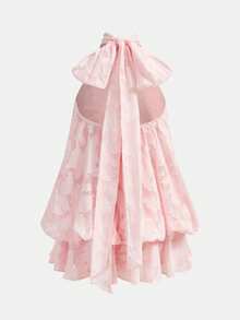SHEIN Pitira Đầm mini ren hoa nhí màu hồng, dây mảnh, hở lưng dành cho thiếu nữ, kiểu dáng ngọt ngào, nhẹ nhàng, dáng rộng ôm sát, thích hợp cho mùa hè, tiệc tùng, sự kiện trang trọng, đám cưới, lễ tốt nghiệp, thường ngày, kỳ nghỉ biển, dịp trang trọng, họa tiết hoa, màu hồng, váy mini công sở, văn phòng, sân bay, tiệc trà chiều, lễ Phục sinh, lễ hội âm nhạc, kỳ nghỉ hè, đầm mùa hè, cô gái mùa xuân - Hồng - Xem 2