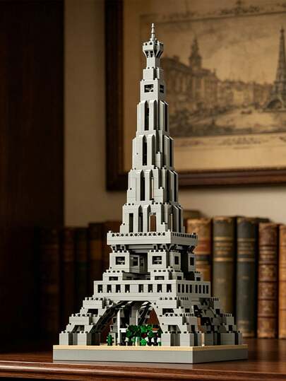 MINKOJA Famous Landmark Building Block Decoration, Creative 3D Assembled Building Module, Tabletop Architectural Decoration, Suitable As A Birthday/Halloween/Christmas Gift/Festive Gift, Home Decoration Ornament, Collectible, Building Block Model