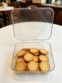 1PC/Transparent PET Bread Storage Box Flip Cover Airtight Bread Bin Toast Holder Moistureproof Dustproof Fresh Keeping Kitchen Countertop Organizer Pantry Food Storage Container For Home Bakery Pastry Cake Cookie Bagel Croissant Loaf Bread,Meal Prep, Food Storage Containers, Refrigerator Organization, Kitchen Accessories. - Multicolor - View 6