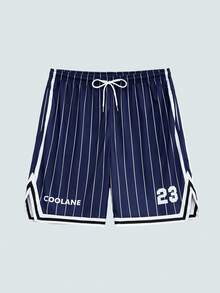 Modcrash Pantalones cortos suaves con dobladillo entallado para deportes de verano, estilo retro americano, unisex, ajuste relajado. Adecuados para uso diario y atuendos de vacaciones de verano. - Multicolor - Ver 2
