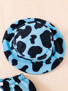 SHEIN Quần bơi nam kiểu dáng thường ngày họa tiết da báo. - Nhiều màu - Xem 5