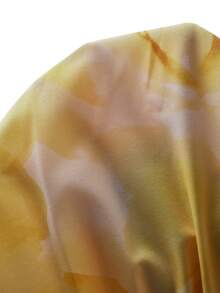 Maternity Floral Print Halter Waist Tie Maxi Dress - Yellow - View 9