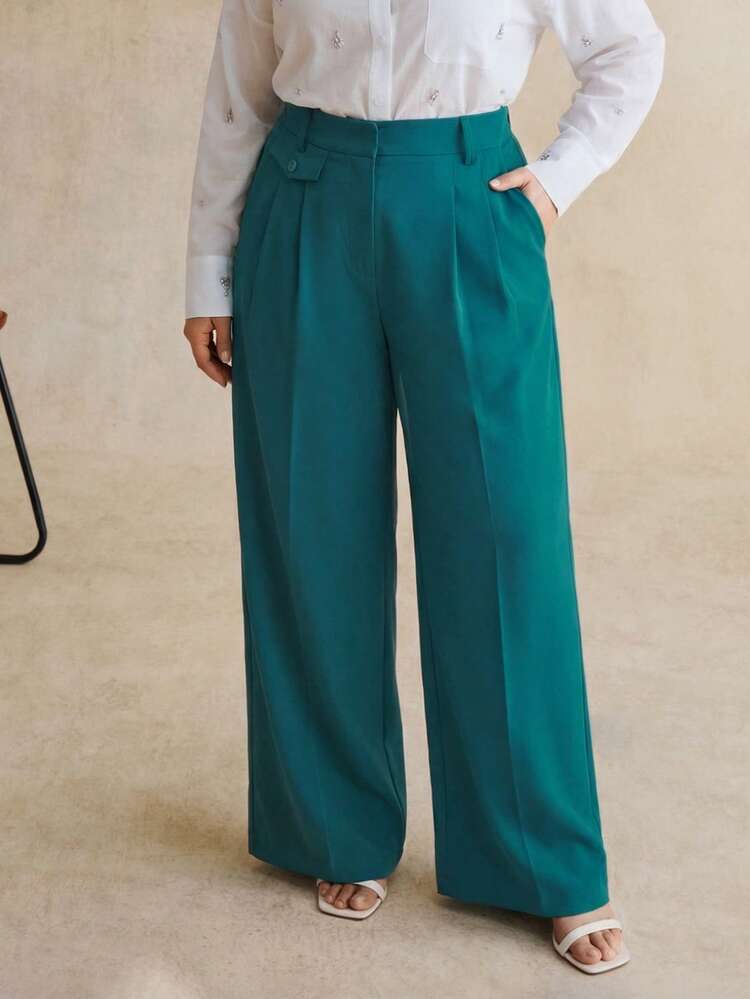 Women's Fashionable, Versatile Casual/Office Wear Structured Design Suit Pants, Spring/Summer