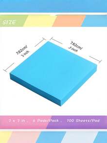 22pcs Of Sticky Notes Randomly Shipped, 12 Colors,With Another 50 Stickers For Message Use. - Multicolor - View 3