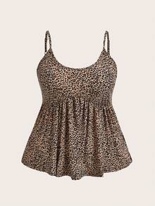 SHEIN EZwear 大码女式褶皱休闲百搭日常吊带背心 - 彩色 - 查看 5
