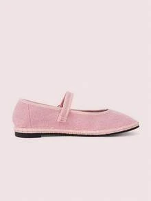 CUCCOO DOLLMOD Women's Shoes Pink, Fashionable And Elegant, Classic And Comfortable Single Strap Mary Jane Flat Shoes - Dusty Pink - View 3