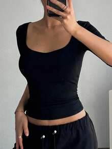 DAZY Women's Backless Camisole - Black - View 4