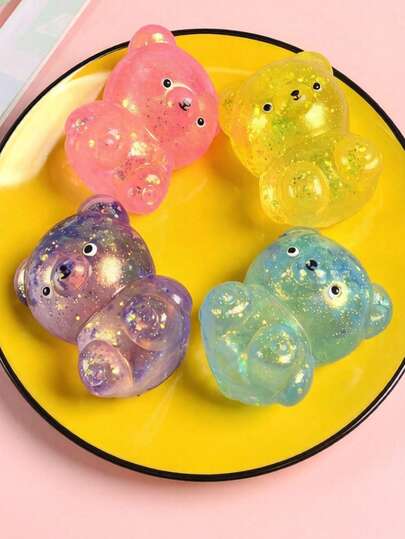 POKOJA LAND A Squeeze Sensory Stress Relief Toys, Squeezing Sugar Ball Fidget Toys, Containing Viscous Substance, Suitable For Relieving Anxiety, Autism, Restlessness And Other Symptoms.(Color And Style Random)