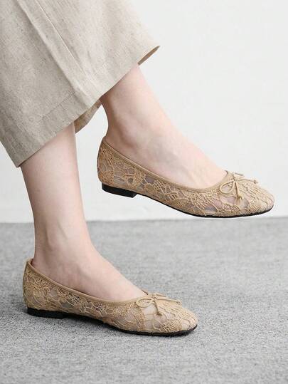 CUCCOO BIZCHIC Giày lười nữ đế bằng đơn giản, tối giản, thích hợp cho dịp Giáng sinh