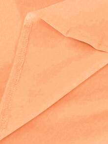 EMERY ROSE Women's Simple Solid Color V-Neck Sleeveless Ruffle Blouse, Summer - Coral Pink - View 7