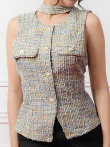 Criza Taa Áo khoác Blazer nữ thanh lịch (có thắt lưng) cho mùa thu/đông - Nhiều màu - Xem 6