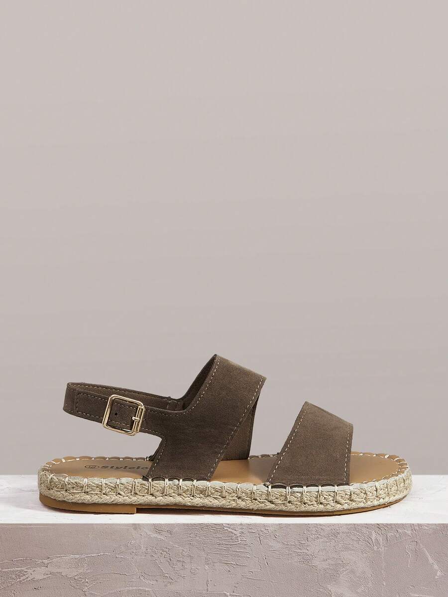 Styleloop Sandal đế bằng nữ, phong cách Boho, cổ điển Mỹ, Bohemian, miền Tây, thích hợp cho lễ hội âm nhạc, tiệc tùng, bãi biển, kỳ nghỉ, Giáng sinh và Ngày Valentine. - Rỉ Nâu - Xem 1