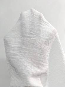 GlowEve 女士时尚蝴蝶结装饰蕾丝拼接下摆可爱上衣，适合约会穿着 - 白色 - 查看 6