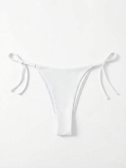 Sweetra Đáy bikini màu trơn Gợi cảm