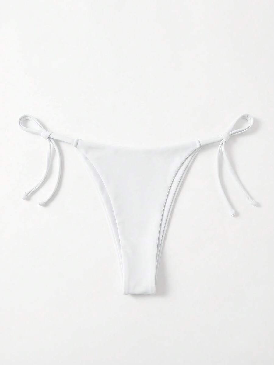 Sweetra Đáy bikini màu trơn Gợi cảm