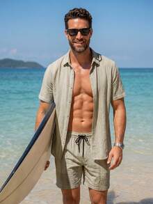 VENTUSAIL Men's Mature Casual Striped Set - Multicolor - View 5